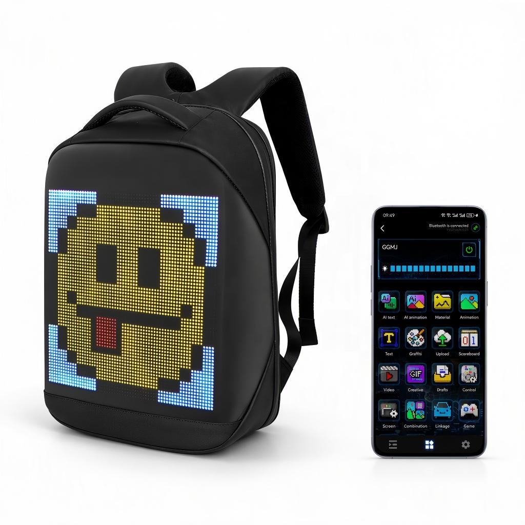 T3 Smart LED Backpack with Digital Advertising Display 副图