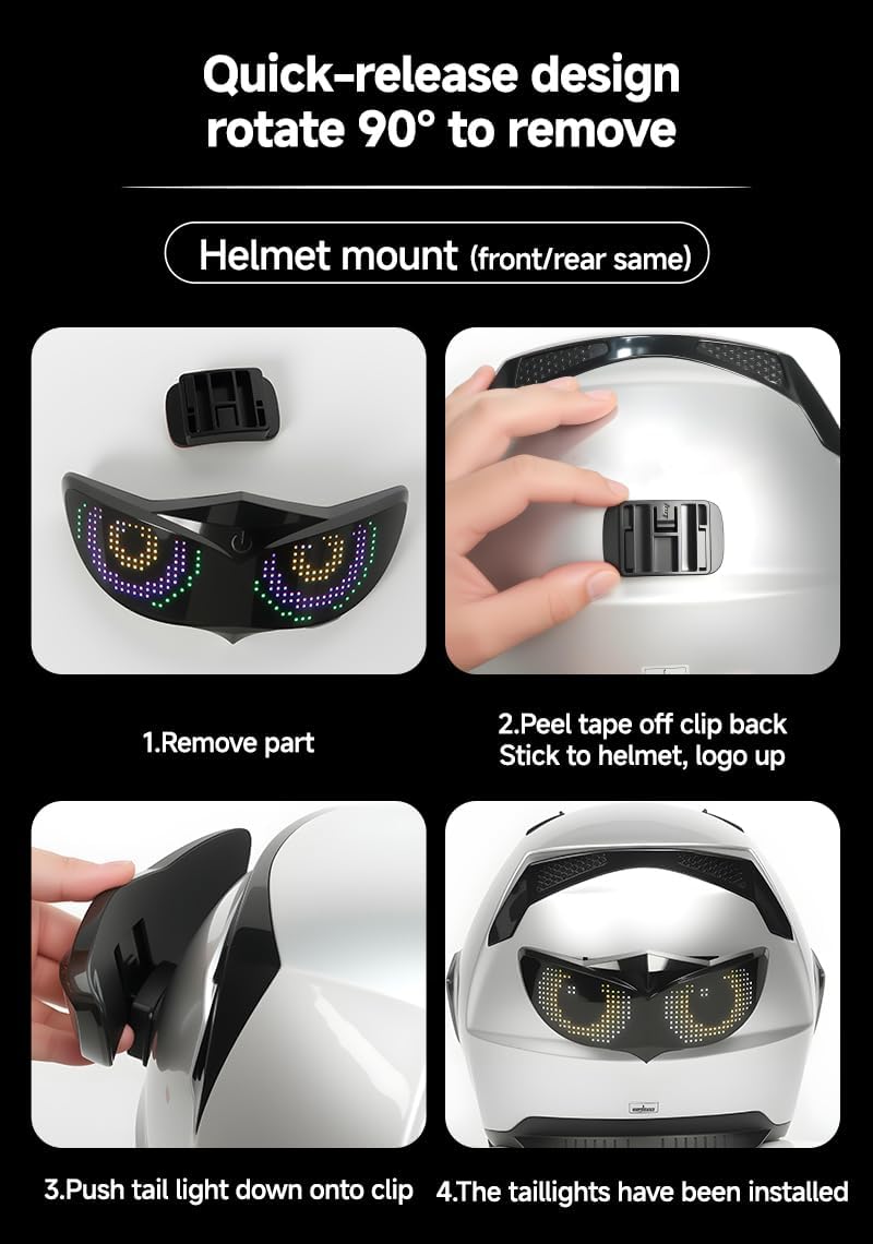 Smart LED Brake Light for Bikes & Helmets