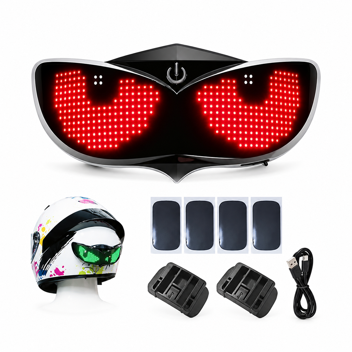 Smart LED Bike & Helmet Tail Light with Turn Signals & Brake Alert