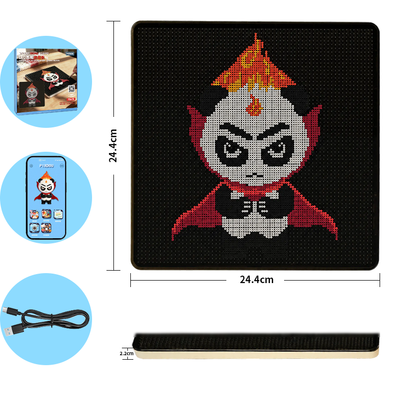78*78 LED Smart Educational Fuse Perler Beads Template Board Pixel Art DIY APP Control Board