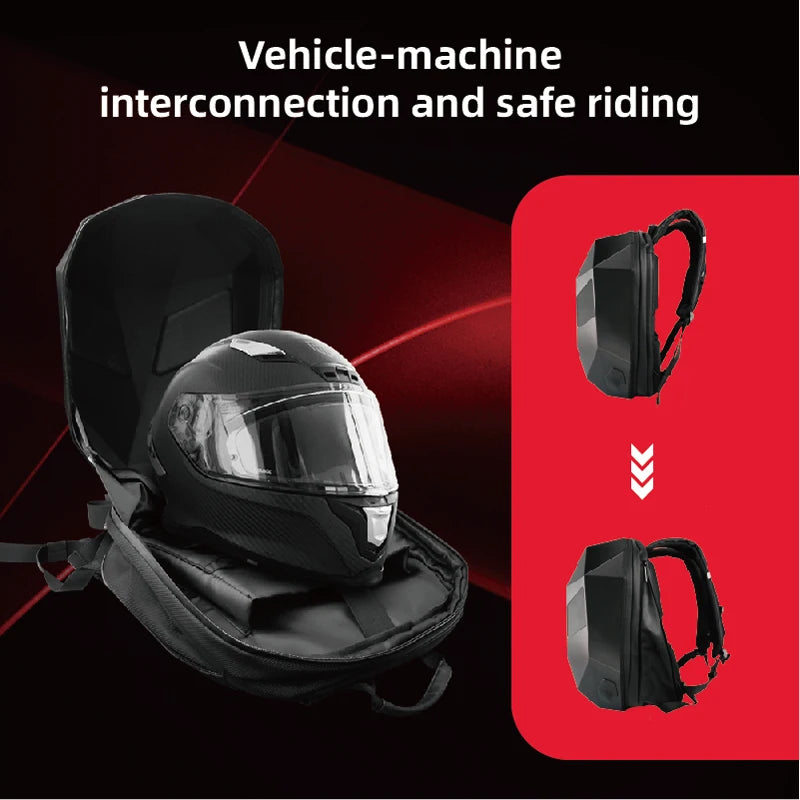 Knight Hard Shell Motorcycle Riding Backpack