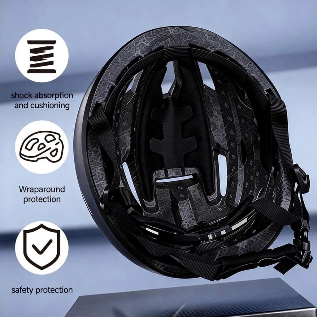 Smart LED Bicycle Helmet with APP Control and Wireless Display