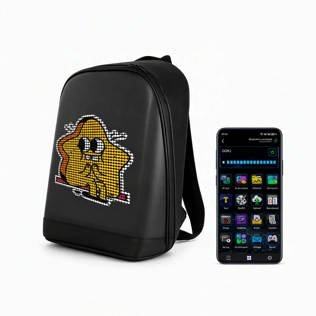 T2 Smart LED Backpack – Full Color Display & APP Control