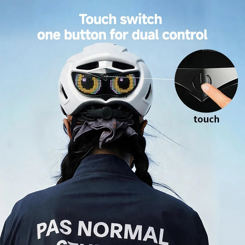 Smart LED Bicycle Helmet with APP Control and Wireless Display