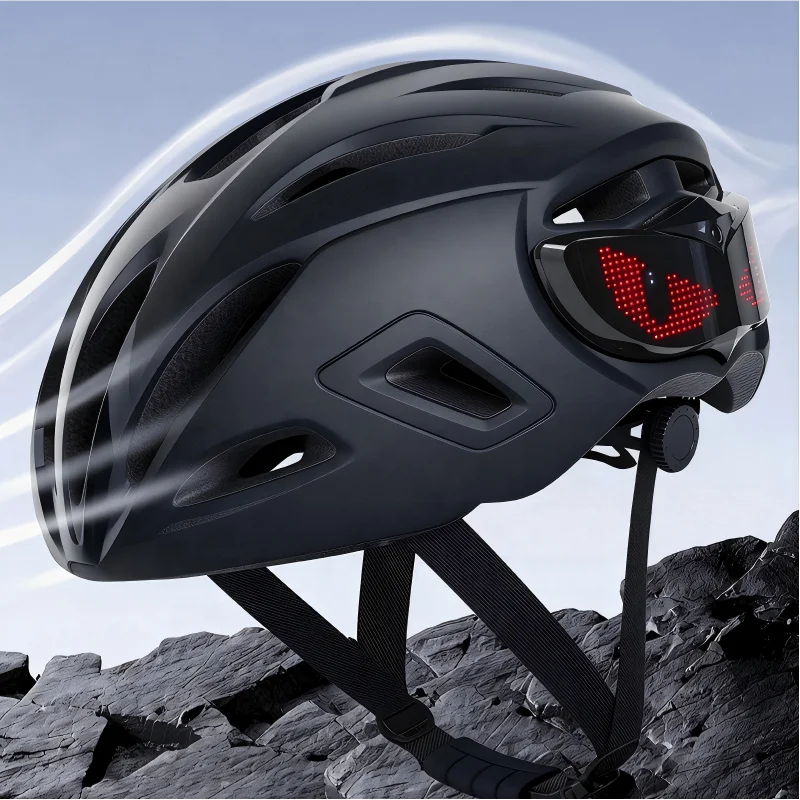 Smart LED Bicycle Helmet with APP Control and Wireless Display